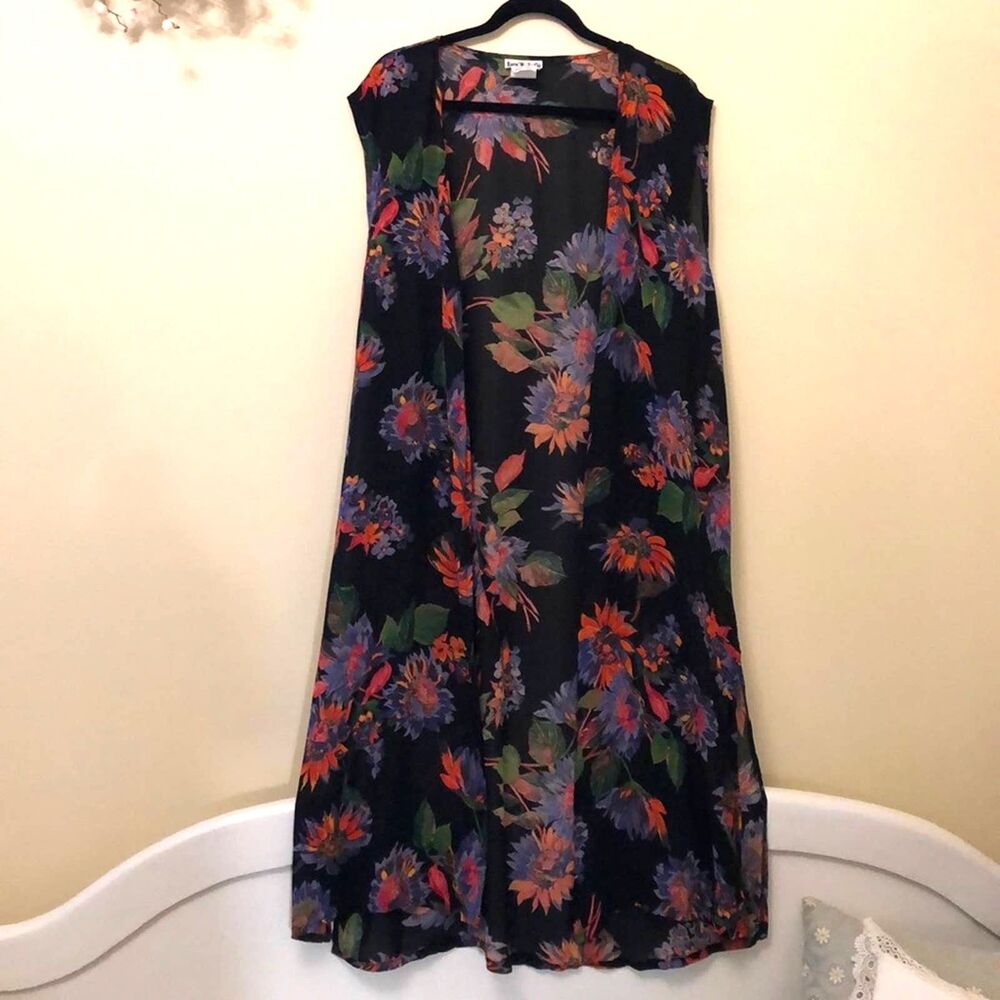 Bird of Paradise Kimono Cover Up Rob Open Duster